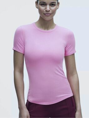 Lululemon Hold Tight Short-Sleeve Shirt rose lilly 10